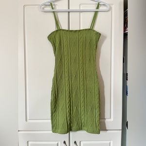Vintage Green Knitted Dress
